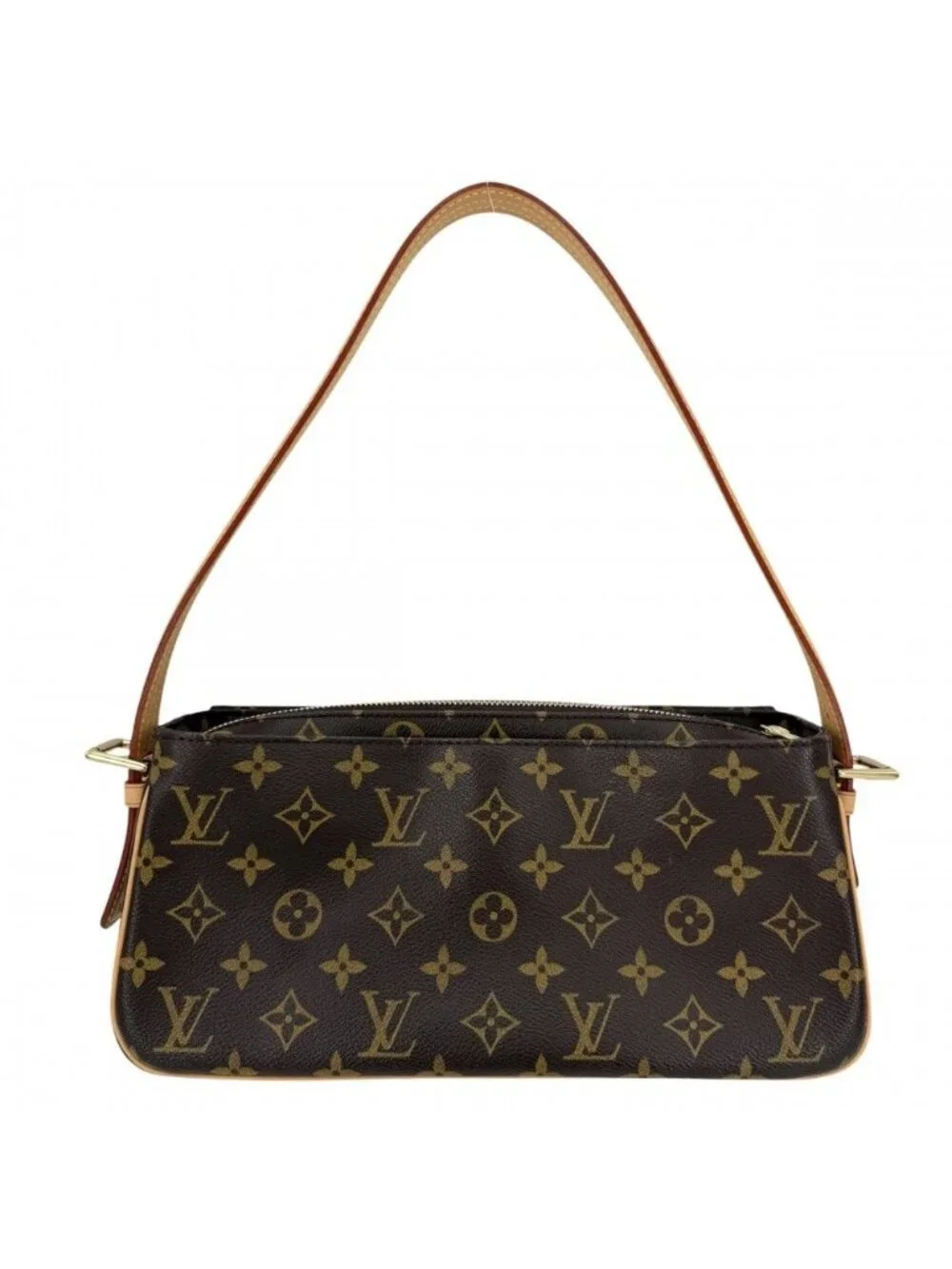 Louis Vuitton For Shoulder Bag MM Handbag Monogram Canvas Brown Gold Vintage